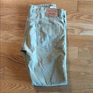 Levi 511 Skinny Corduroys - Khaki size 34 x 32